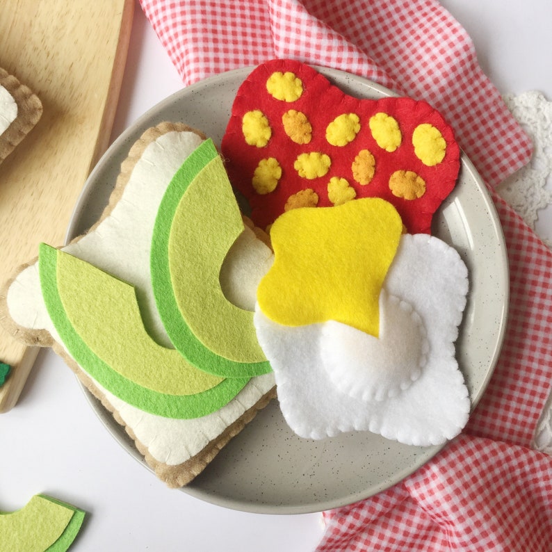 Felt Food Fried Egg Sunny Side Up Play Food Eggs Play Etsy Australia