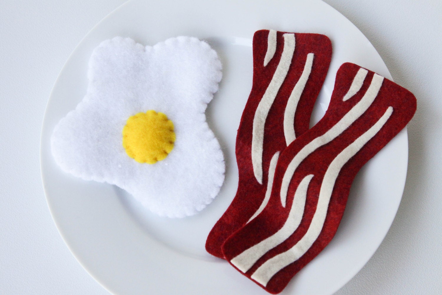 Felt Play Food Bacon and Eggs Pretend Play Play Shop Play Etsy Australia
