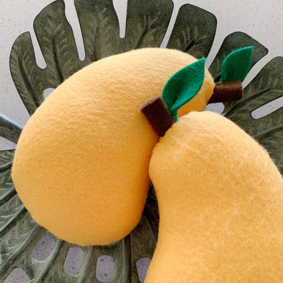 Felt Food Fruit Mango Play Food Play Kitchen Play House Etsy Denmark