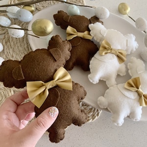 Felt Food Chocolate Bunny Koalas, Australian Easter, Felt Koala Plush, Easter Bunny, Easter Gift, Play Food, Play Kitchen, Easter Basket