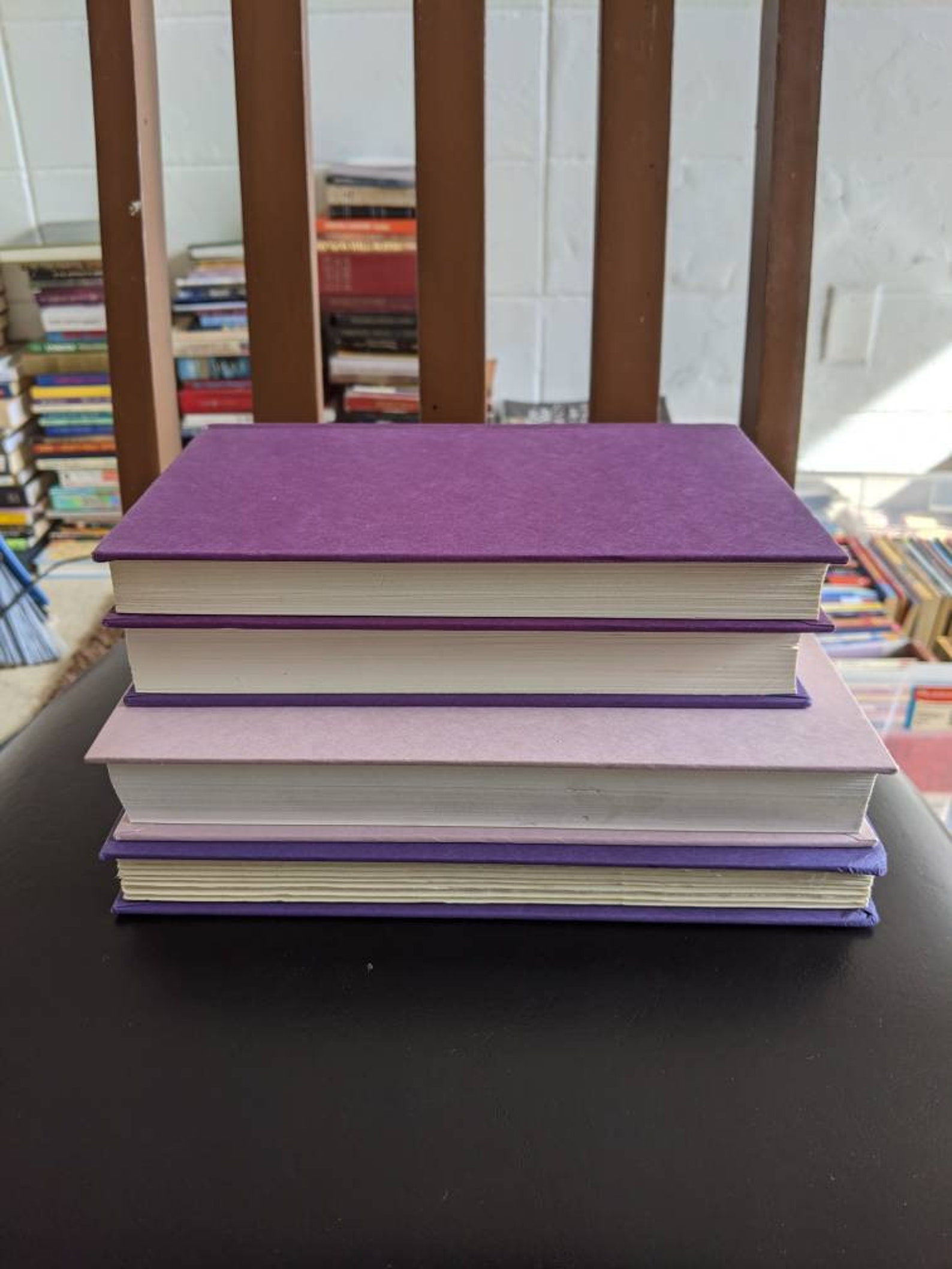 Mixed lot of 4 Purple Hardback cover books Etsy