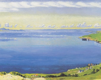 Genfersee von Chexbres aus  by Ferdinand Hodler Home Decor Wall Decor Giclee Art Print Poster A4 A3 A2 Large BOGOFREE (see product page)