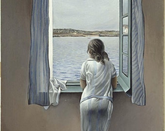 Figure at the Window by Salvador Dalí Home Decor Wall Decor Giclee Art Print Poster A4 A3 BOGOFREE (see product page)