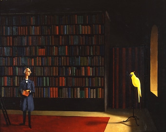 Bibliothek by Franz Sedlacek Home Decor Wall Decor Giclee Art Print Poster A4 A3 A2 Large BOGOFREE (see product page)