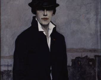 Self-portrait by Romaine Brooks Home Decor Wall Decor Giclee Art Print Poster A4 A3 A2 Large FLAT RATE SHIPPING