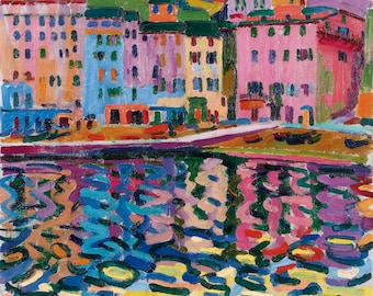 Port de Bastia by Auguste Herbin Home Decor Wall Decor Giclee Art Print Poster A4 A3 A2 Large Print BOGOFREE (see product page)
