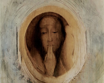 Le Silence by Odilon Redon Home Decor Wall Decor Giclee Art Print Poster A4 A3 A2 Large BOGOFREE (see product page)
