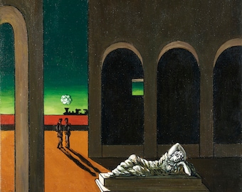 Malinconia Torinese by Giorgio De Chirico Home Decor Wall Decor Giclee Art Print Poster A4 A3 A2 Large Print BOGOFREE (see product page)