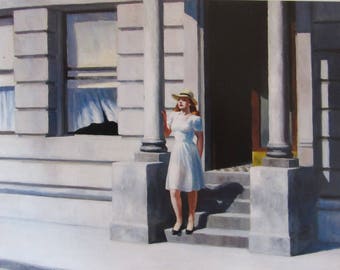 Summertime by Edward Hopper Home Decor Wall Decor Giclee Art Print Poster A4 A3 A2 Large Print FLAT RATE SHIPPING