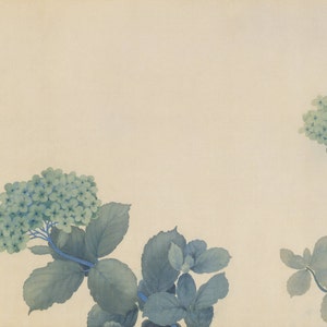 Hydrangeas by Hishida Shunso Home Decor Wall Decor Giclee Art Print Poster A4 A3 A2 Large Print BOGOFREE (see product page)