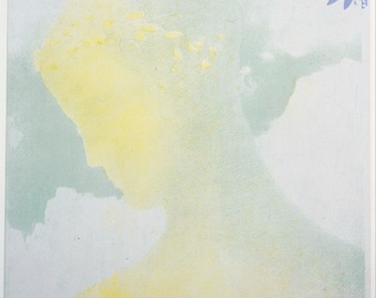 Beatrice by Odilon Redon Home Decor Wall Decor Giclee Art Print Poster A4 A3 A2 Large BOGOFREE (see product page)