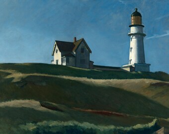 Lighthouse Hill by Edward Hopper Home Decor Wall Decor Giclee Art Print Poster A4 A3 A2 Large Print BOGOFREE (see product page)