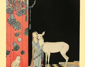 Blondine's Second Awakening by Virginia Frances Sterrett Art Print Wall Decor Giclee Home Decor A4 A3