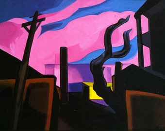 Violet Tones by Oscar Bluemner