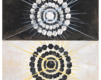The Swan, No. 8 by Hilma af Klint Home Decor Wall Decor Giclee Art Print Poster A4 A3 A2 Large BOGOFREE (see product page)