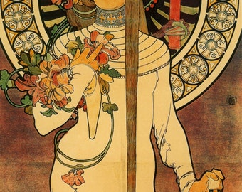 Art Nouveau Poster The Trappistine by Mucha