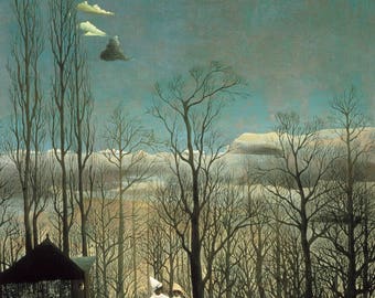 Carnival Evening by Henri Rousseau Home Decor Wall Decor Giclee Art Print Poster A4 A3 A2 Large Print BOGOFREE (see product page)