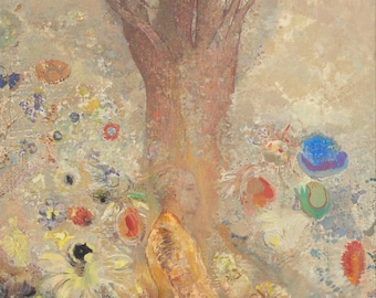 The Buddha by Odilon Redon Home Decor Wall Decor Giclee Art Print Poster A4 A3 A2 Large FLAT RATE SHIPPING