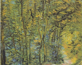 Path in the Woods by Vincent Van Gogh Home Decor Wall Decor Giclee Art Print Poster A4 A3 A2 Large Print FLAT RATE SHIPPING