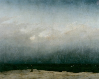 Monk by the Sea by Caspar David Friedrich Home Decor Wall Decor Giclee Art Print Poster A4 A3 A2 Large Print BOGOFREE (see product page)