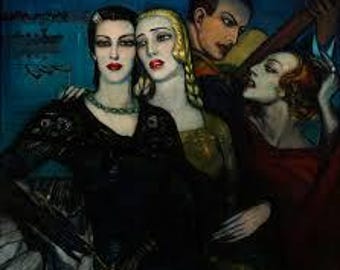 Tres Para Uno by Federico Beltran Masses Home Decor Wall Decor Giclee Art Print Poster A4 A3 A2 Large Print BOGOFREE (see product page)
