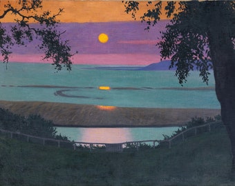 Coucher de Soleil à Grâce by Félix Vallotton Home Decor Wall Decor Giclee Art Print Poster A4 A3 A2 Large Print BOGOFREE (see product page)