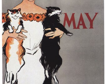 Vintage French Poster Harpers Ad Art Nouveau Home Decor Wall Decor Giclee Art Print Poster A4 A3 A2 Large Print BOGOFREE (see product page)