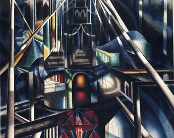 Brooklyn Bridge by Joseph Stella Home Decor Wall Decor Giclee Art Print Poster A4 A3 A2 Large Print BOGOFREE (see product page)