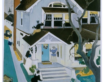 My House by Preston Dickinson Home Decor Wall Decor Giclee Art Print Poster A4 A3 A2 Large Print BOGOFREE (see product page)