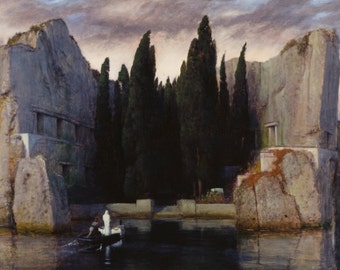Die Toteninsel by Arnold Böcklin Home Decor Wall Decor Giclee Art Print Poster A4 A3 A2 Large Print BOGOFREE (see product page)
