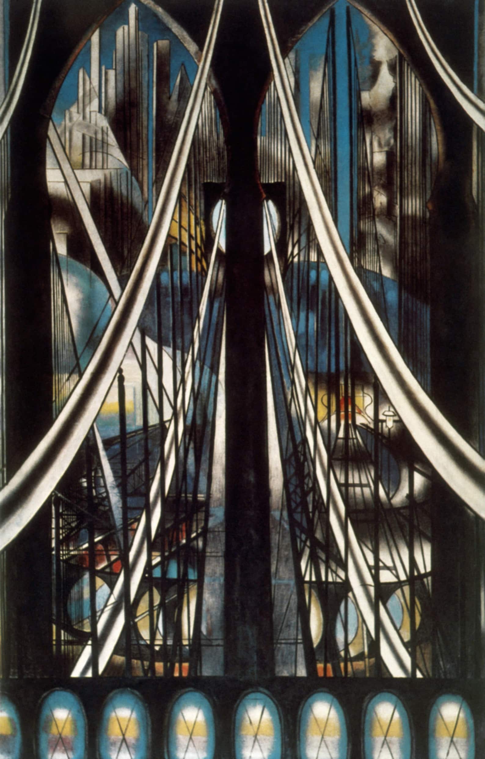 The Brooklyn Bridge by Joseph Stella Home Decor Wall Decor Giclee Art