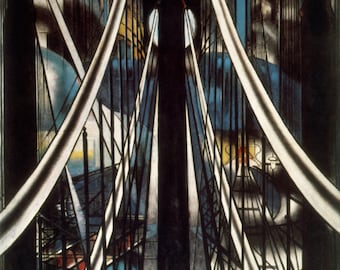 The Brooklyn Bridge by Joseph Stella Home Decor Wall Decor Giclee Art Print Poster A4 A3 A2 Large Print BOGOFREE (see product page)