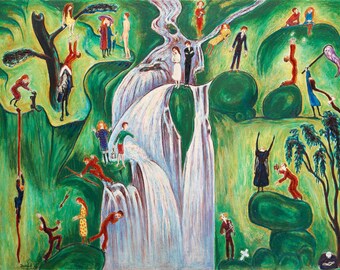 The Waterfall by Nils Von Dardel