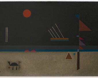 Brownish by Wassily Kandinsky Wall Decor Giclee Art Print Poster A4 A3 A2 Large Print BOGOFREE (see product page)