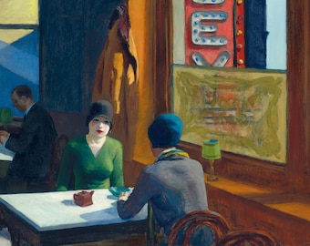 Chop Suey by Edward Hopper Home Decor Wall Decor Giclee Art Print Poster A4 A3 A2 Large Print BOGOFREE (see product page)