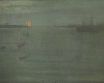 Nocturne Blue and Gold by James McNeill Whistler Home Decor Wall Decor Giclee Art Print Poster A4 A3 A2 Large BOGOFREE (see product page)