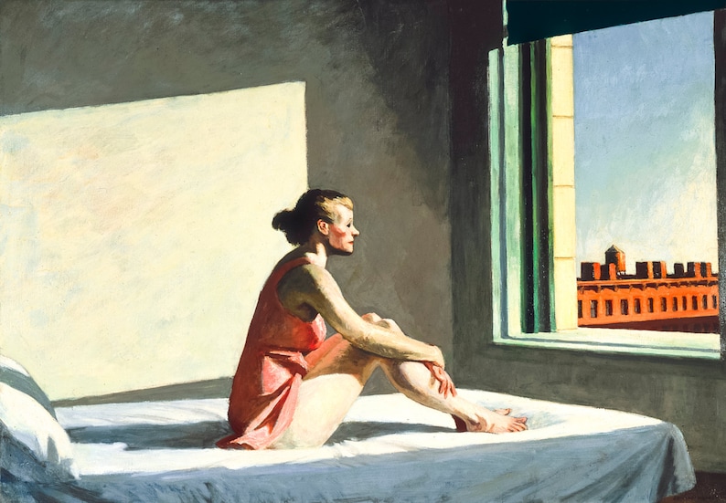 Morning Sun by Edward Hopper Home Decor Decoración de pared imagen 1