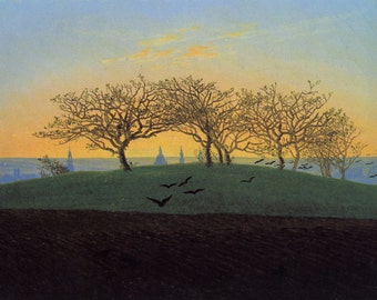Hill and Ploughed Field near Dresden by Caspar David Friedrich