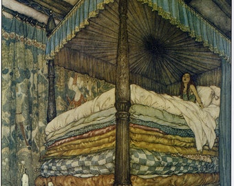 The Princess and the Pea by Edmund Dulac