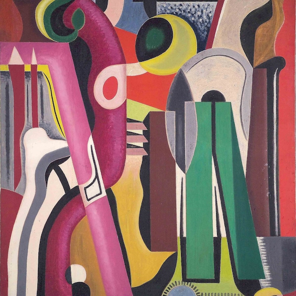 Grande Vitesse par Auguste Herbin Décoration d'intérieur Décoration murale Impression jet d'encre Art Poster A4 A3 A2 Grands caractères LIVRAISON TARIFAIRE