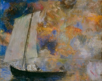 Flower Clouds by Odilon Redon Home Decor Wall Decor Giclee Art Print Poster A4 A3 A2 Large BOGOFREE (see product page)