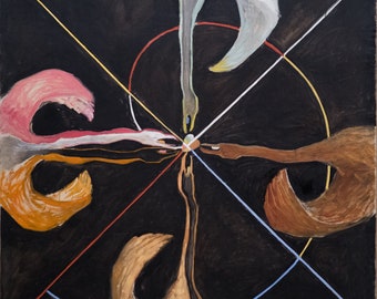 The Swan No. 7  GroupIX by Hilma af Klint Home Decor Wall Decor Giclee Art Print Poster A4 A3 A2 Large BOGOFREE (see product page)