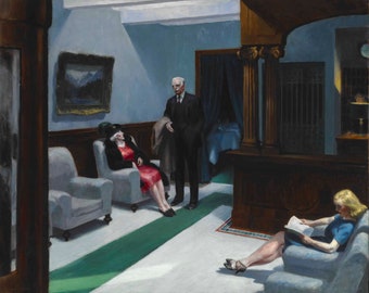 American Hotel by Edward Hopper Home Decor Wall Decor Giclee Art Print Poster A4 A3 A2 Large Print BOGOFREE (see product page)