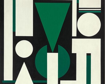 Non I by Auguste Herbin Home Decor Wall Decor Giclee Art Print Poster A4 A3 A2 Large Print BOGOFREE (see product page)
