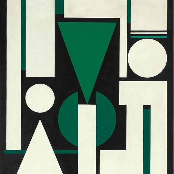 Non I par Auguste Herbin Décoration d'intérieur Décoration murale Impression jet d'encre Art Poster A4 A3 A2 Grands caractères LIVRAISON TARIFAIRE