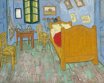 The bedroom Vincent Van Gogh Home Decor Wall Decor Giclee Art Print Poster A4 A3 A2 Large Print FLAT RATE SHIPPING