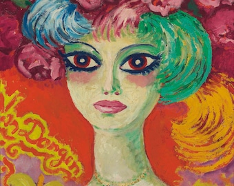 Portrait de femme by Kees van Dongen Home Decor Wall Decor Giclee Art Print Poster A4 A3 A2 Large Print BOGOFREE (see product page)