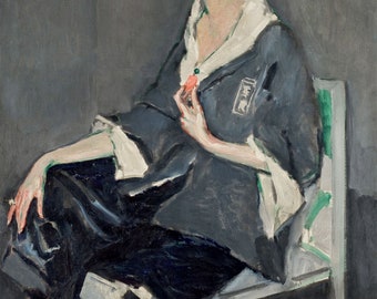 Portrait of Mrs. Jamsy by Kees van Dongen Home Decor Wall Decor Giclee Art Print Poster A4 A3 A2 Large Print BOGOFREE (see product page)