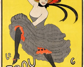 Le Frou Frou Advertising Poster by Leonetto Cappiello Home Decor Wall Decor Giclee Art Print Poster A4 A3 A2 Large Print FLAT RATE SHIPPING