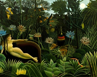 The Dream by Henri Rousseau Home Decor Wall Decor Giclee Art Print Poster A4 A3 A2 Large Print BOGOFREE (see product page)